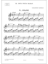 Valse - Alexandre Tansman - Partition - Piano